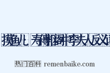 摸鱼儿·寿傅枢阁中李夫人反义词是什么意思的图片